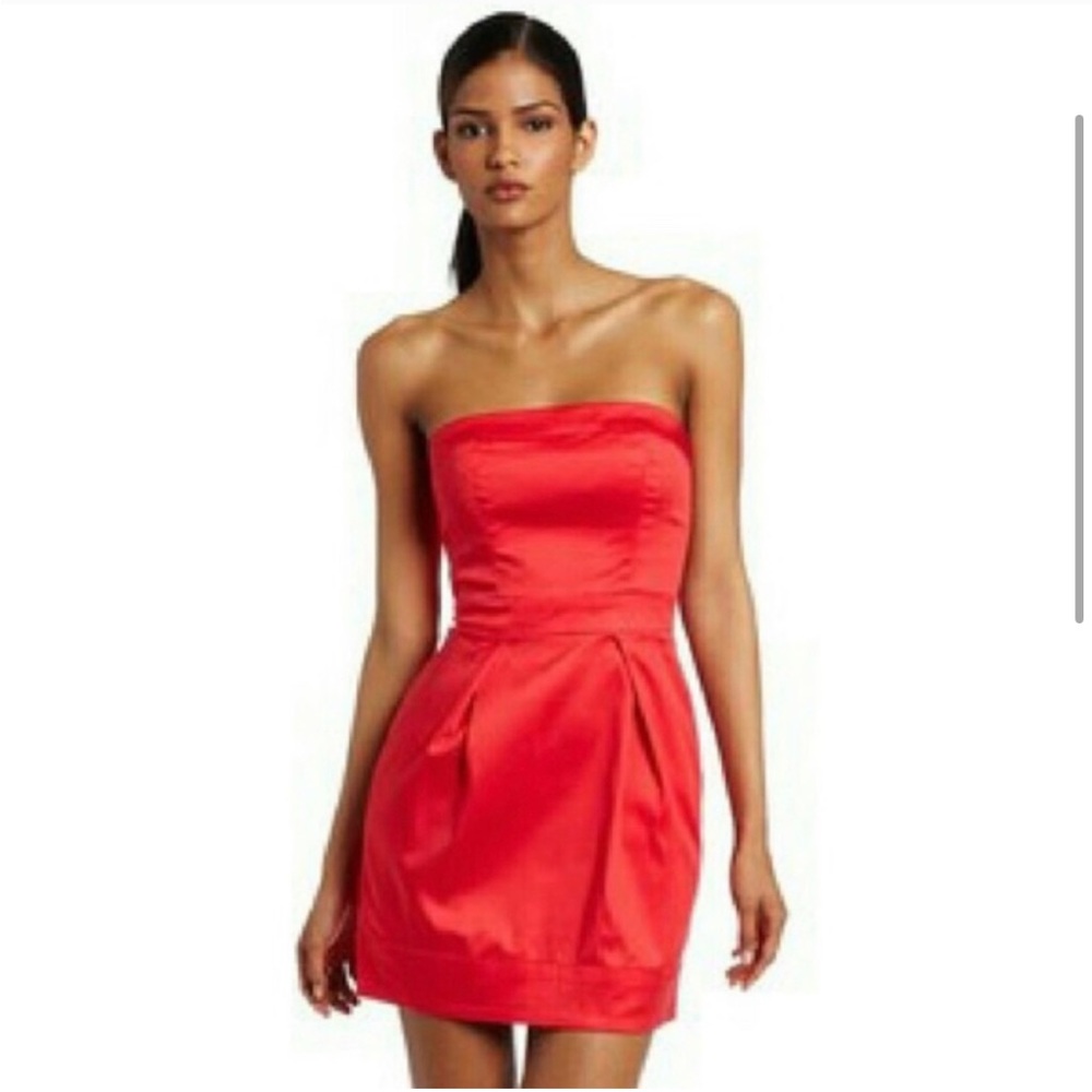 French Connection Coral Strapless Dress
